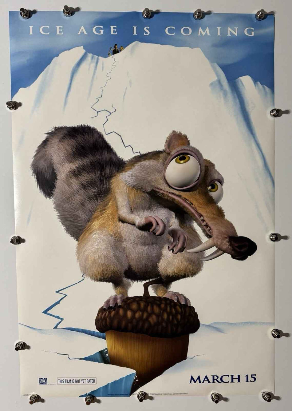 ICE AGE 2002 Original Movie Poster 27x40 DS Rolled Ray Romano - Joe's Geek VLT