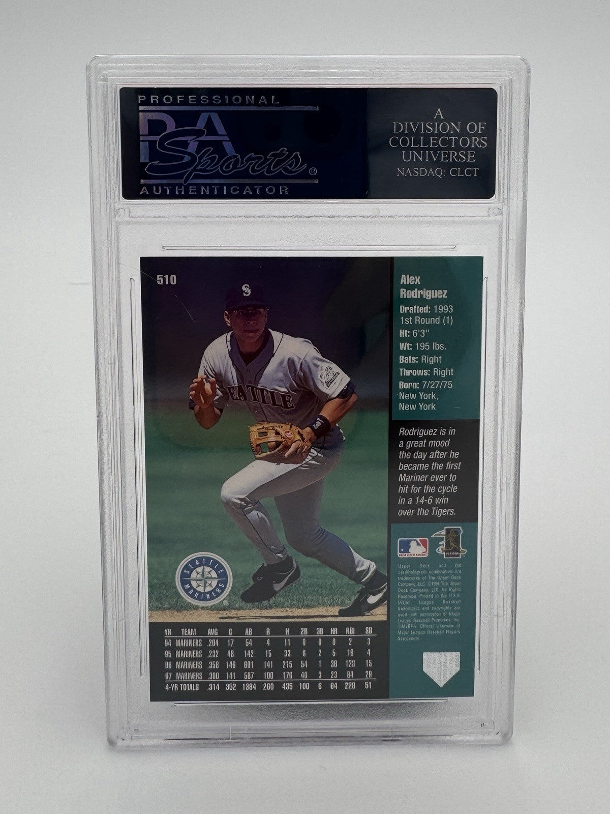 1998 Upper Deck - Game Dated Alex Rodriguez #510
