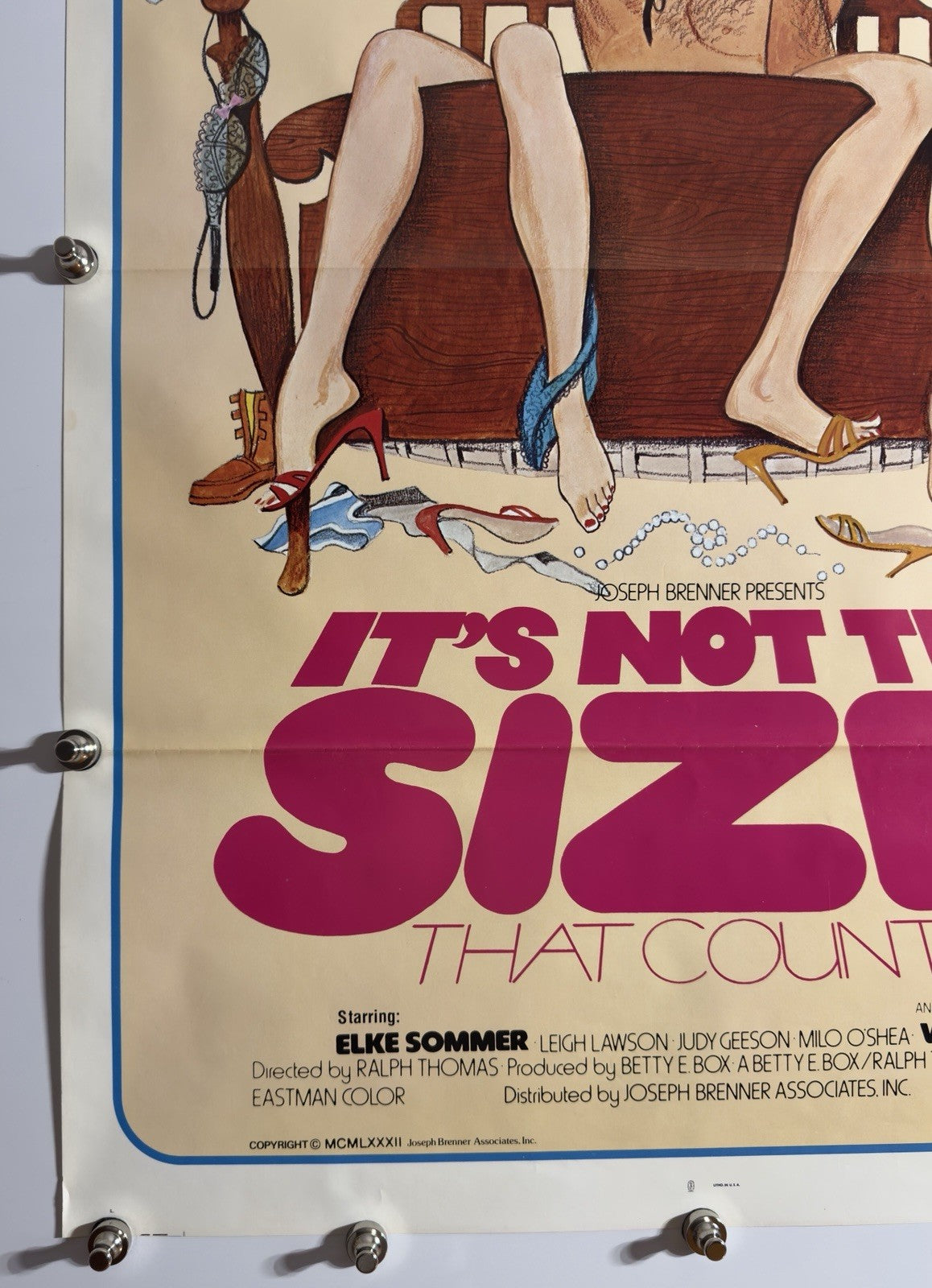 It's Not the Size That Counts - Original Movie Poster - 1974 - Rolled SS
