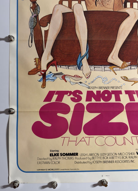 It's Not the Size That Counts - Original Movie Poster - 1974 - Rolled SS