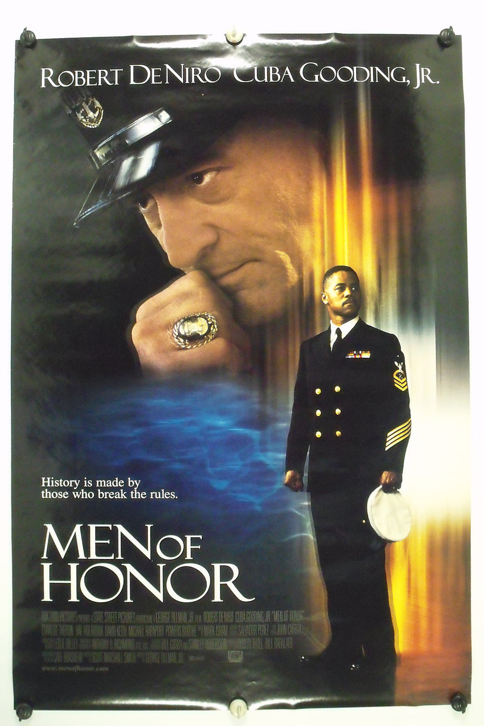 MEN OF HONOR 2000 Original Movie Poster 27x40 DS Rolled Style A Robert De Niro - Joe's Geek VLT