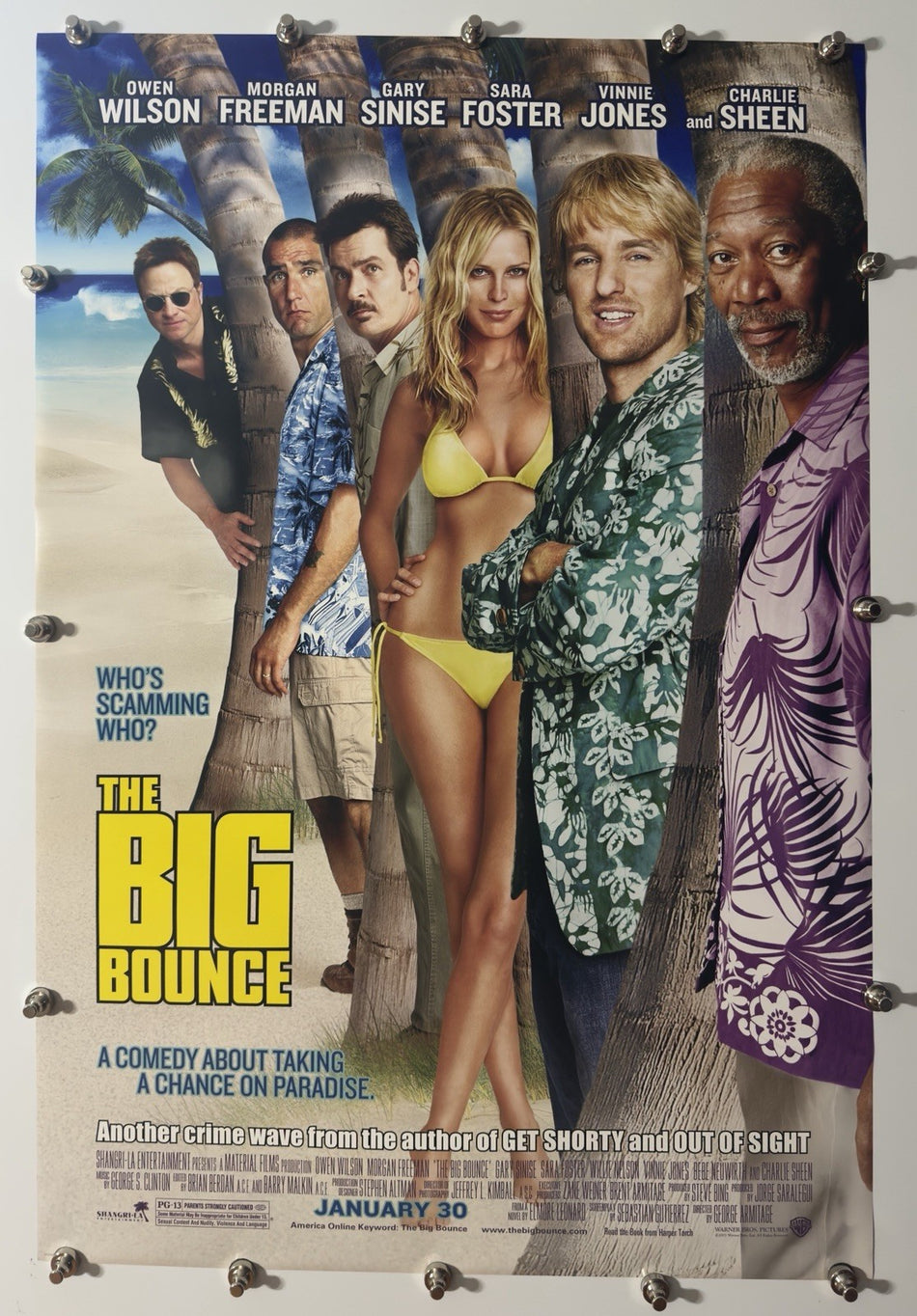 THE BIG BOUNCE 2004 Original Movie Poster 27x40 DS Rolled Owen Wilson - Joe's Geek VLT