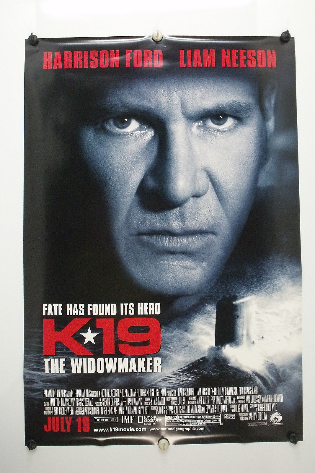 K-19 THE WIDOWMAKER 2002 Original Movie Poster 27x40 DS Rolled Harrison Ford Style B - Joe's Geek VLT