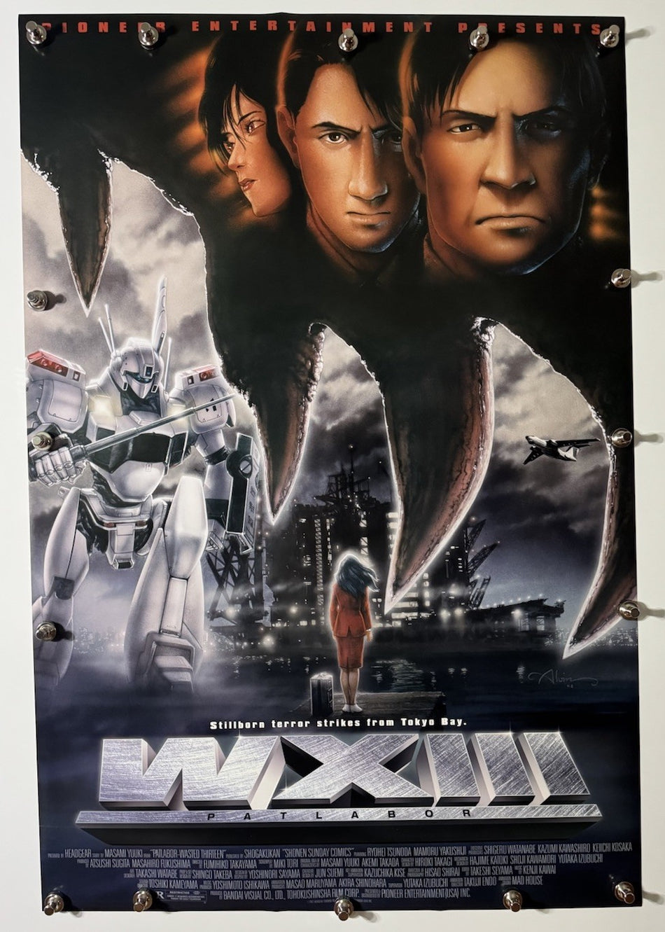 WXIII: PATLABOR THE MOVIE 3 2002 Original Movie Poster 27x40 DS Rolled Katsuhiko Watabiki