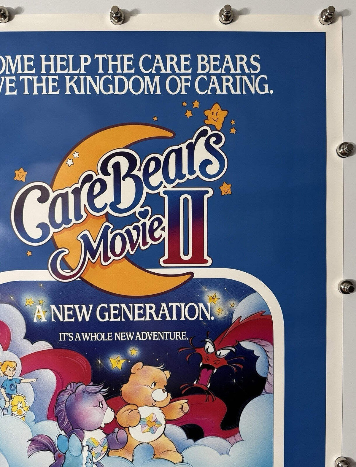 Care Bears Movie II - Original Movie Poster - 1986 - Rolled SS