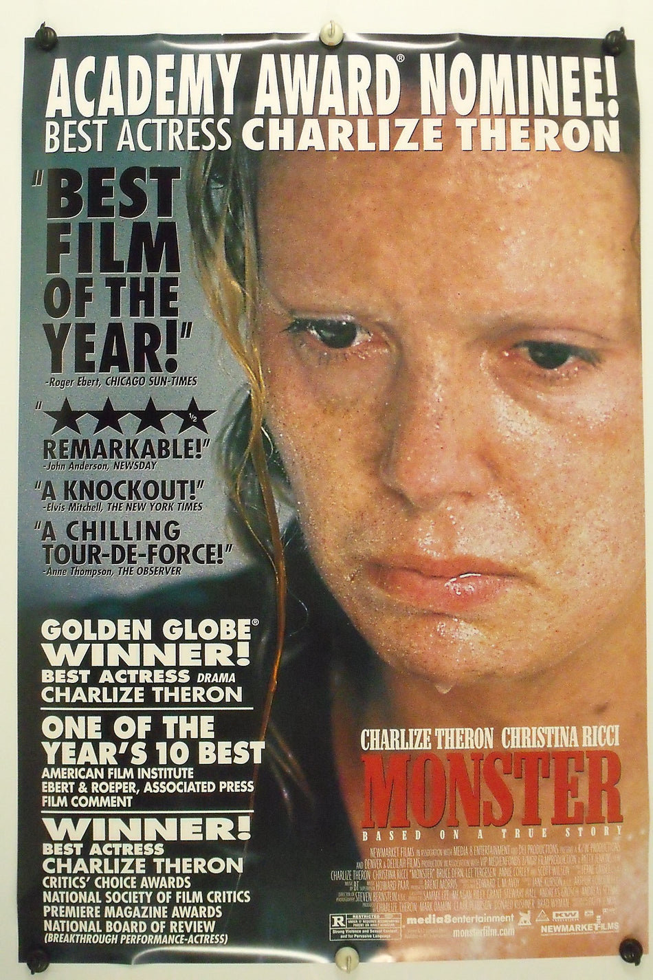MONSTER 2003 Original Movie Poster 27x40 DS Rolled Charlize Theron - Joe's Geek VLT