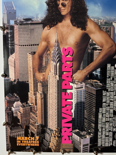 PRIVATE PARTS 1997 Original Movie Poster 27x40 DS Rolled Howard Stern - Joe's Geek VLT