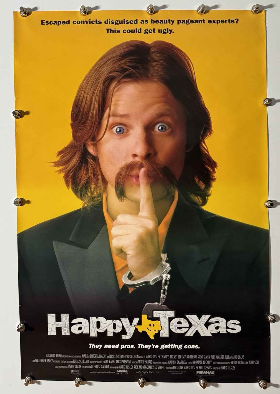 HAPPY, TEXAS 1999 Original Movie Poster 27x40 DS Rolled Steve Zahn - Joe's Geek VLT