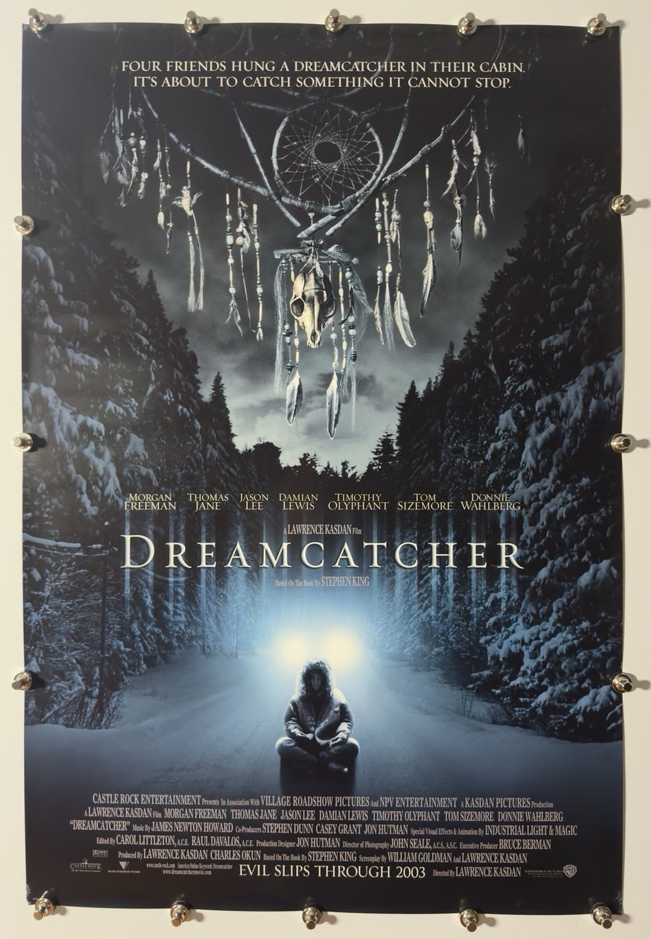 DREAMCATCHER 2003 Original Movie Poster 27x40 DS Rolled Morgan Freeman - Joe's Geek VLT