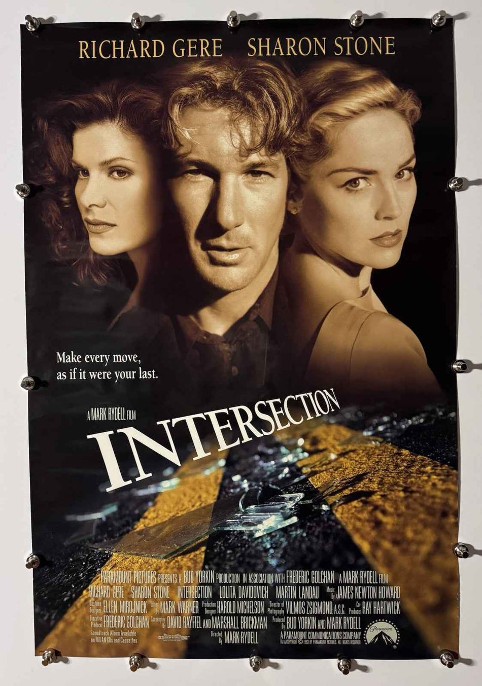 INTERSECTION 1994 Original Movie Poster 27x40 DS Rolled Richard Gere - Joe's Geek VLT