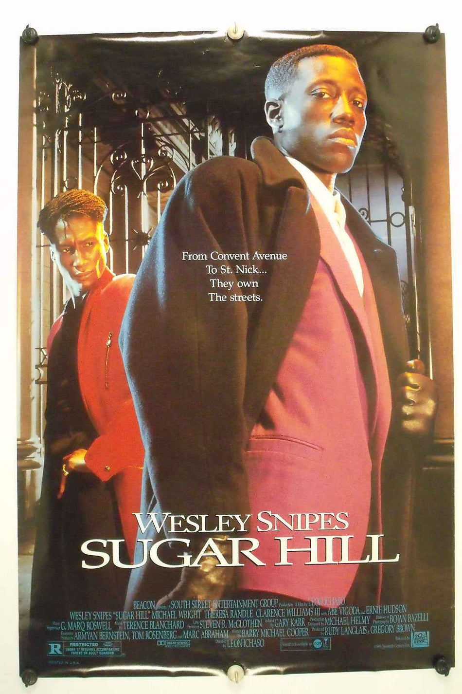 SUGAR HILL 1993 Original Movie Poster 27x40 DS Rolled Wesley Snipes - Joe's Geek VLT