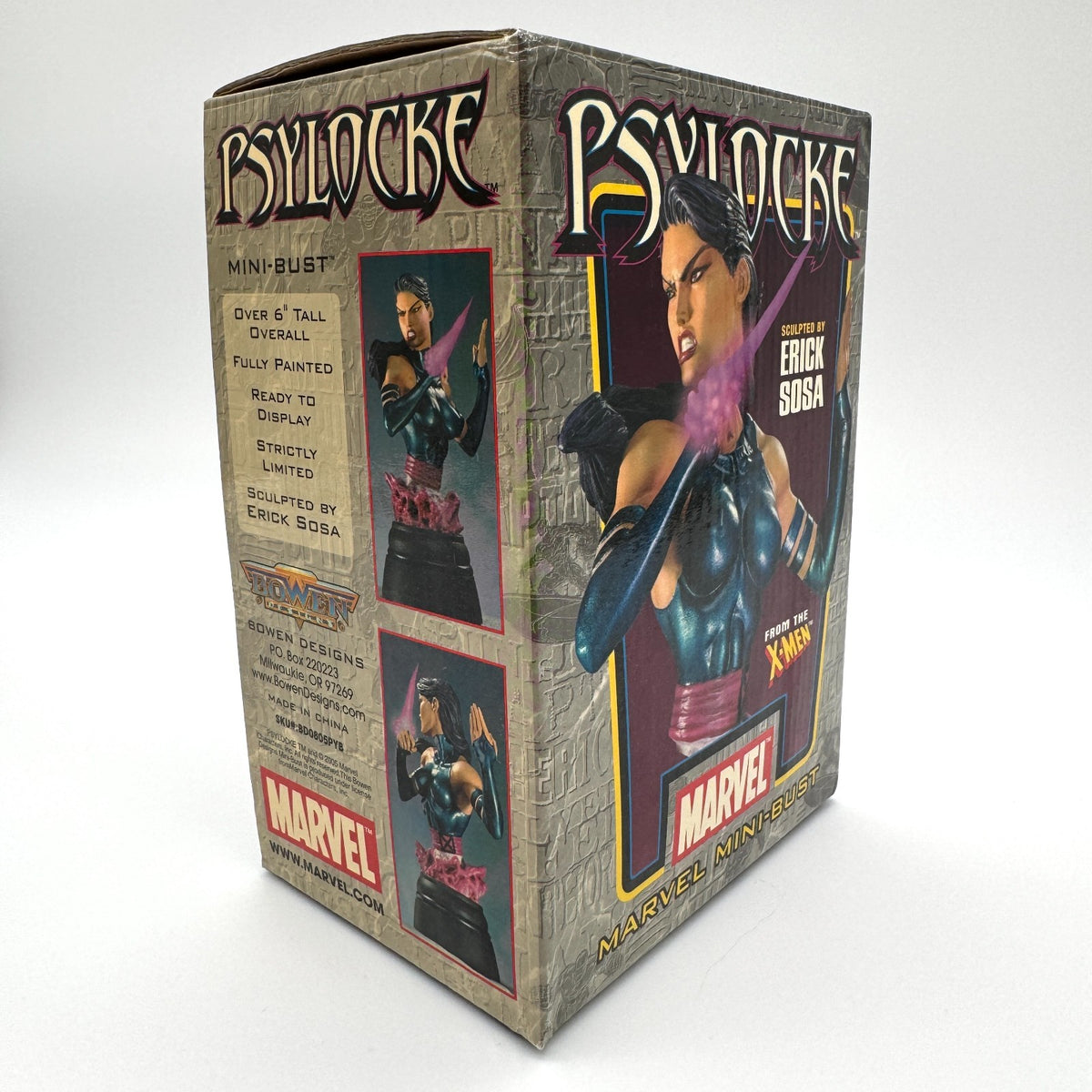 Psylocke – Marvel Mini-Bust | Bowen Designs Limited Edition #1826/3000 Open Box