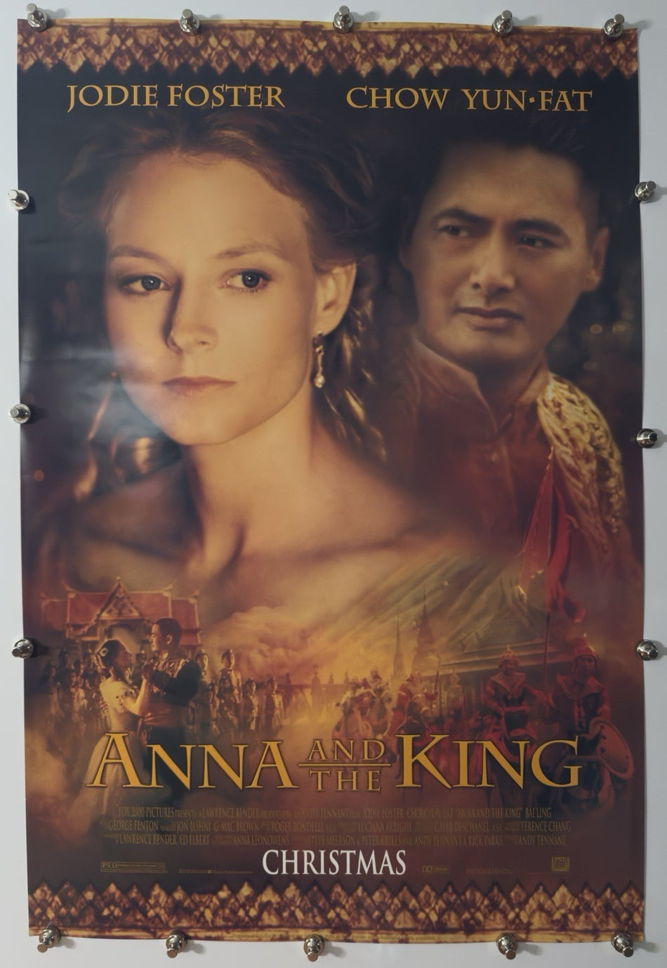 ANNA AND THE KING 1999 Original Movie Poster 27x40 SS Rolled Jodie Foster