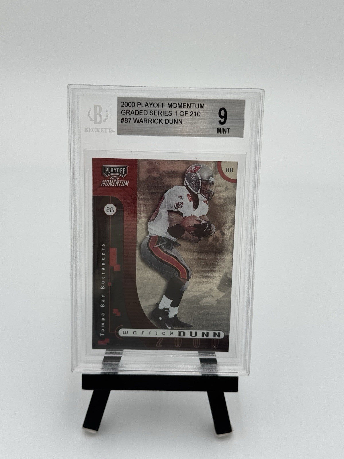 Warrick Dunn 2000 Playoff Momentum #87 Beckett 9