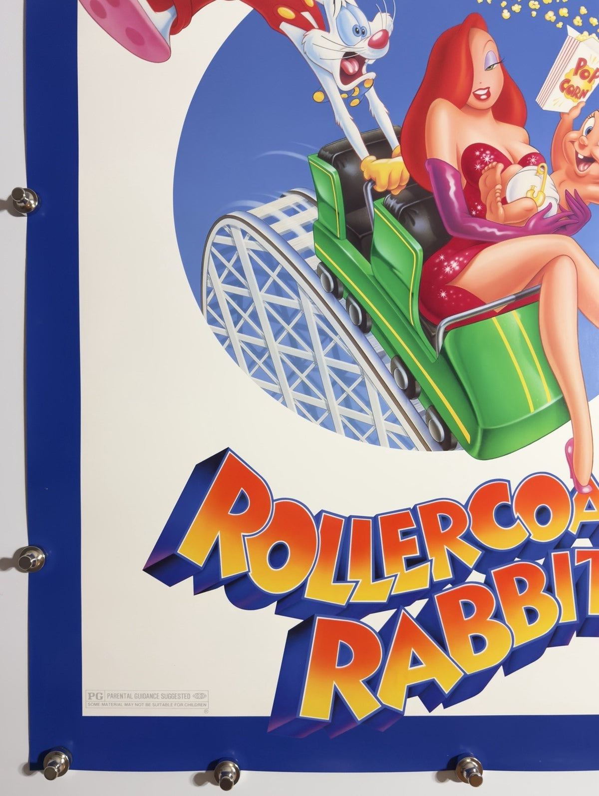 Roller Coaster Rabbit - Original Movie Poster - 1990 - Rolled DS