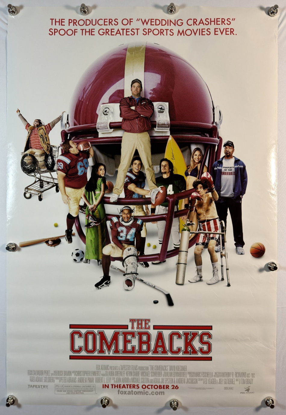 The Comebacks 2007 Original Movie Poster 27x40 DS Rolled David Koechner Carl Weathers - Joe's Geek VLT