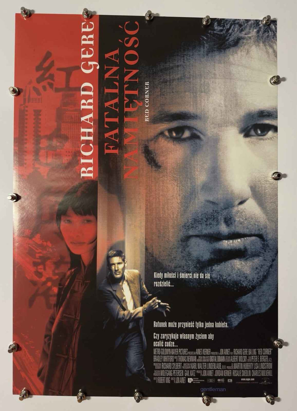 RED CORNER 1997 Original Movie Poster 27x40 SS Rolled Richard Gere - Joe's Geek VLT