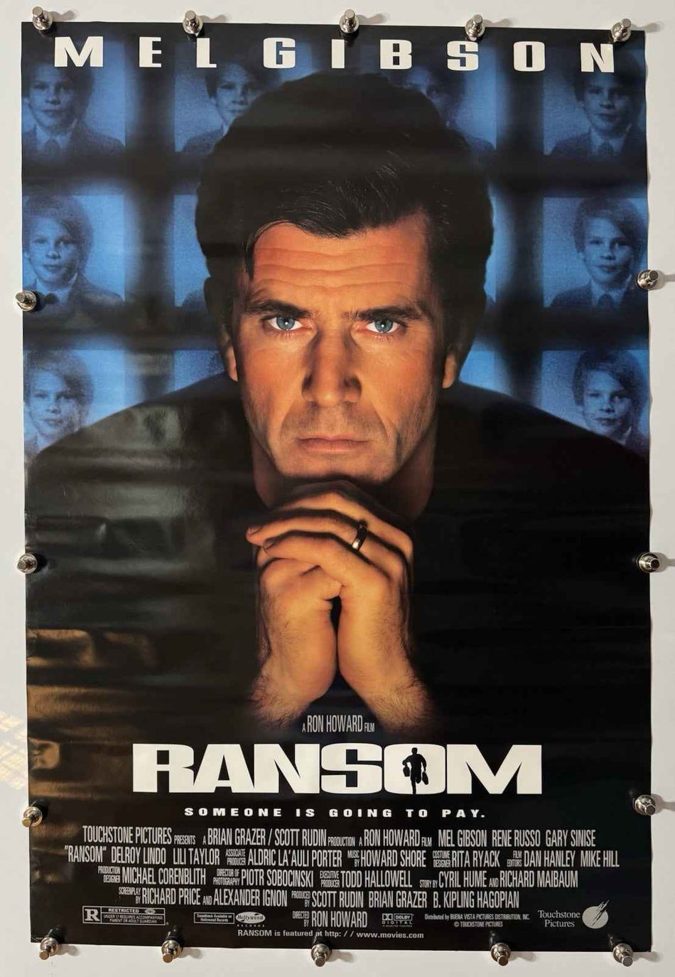 RANSOM 1996 Original Movie Poster 27x40 SS Rolled Mel Gibson - Joe's Geek VLT