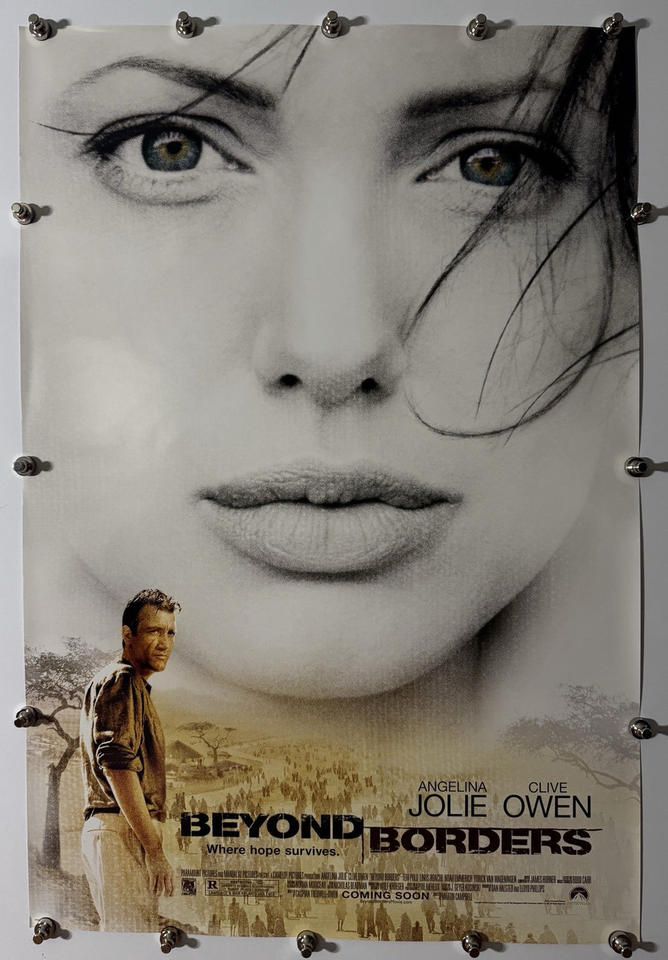 BEYOND BORDERS 2003 Original Movie Poster 27x40 DS Rolled Angelina Jolie
