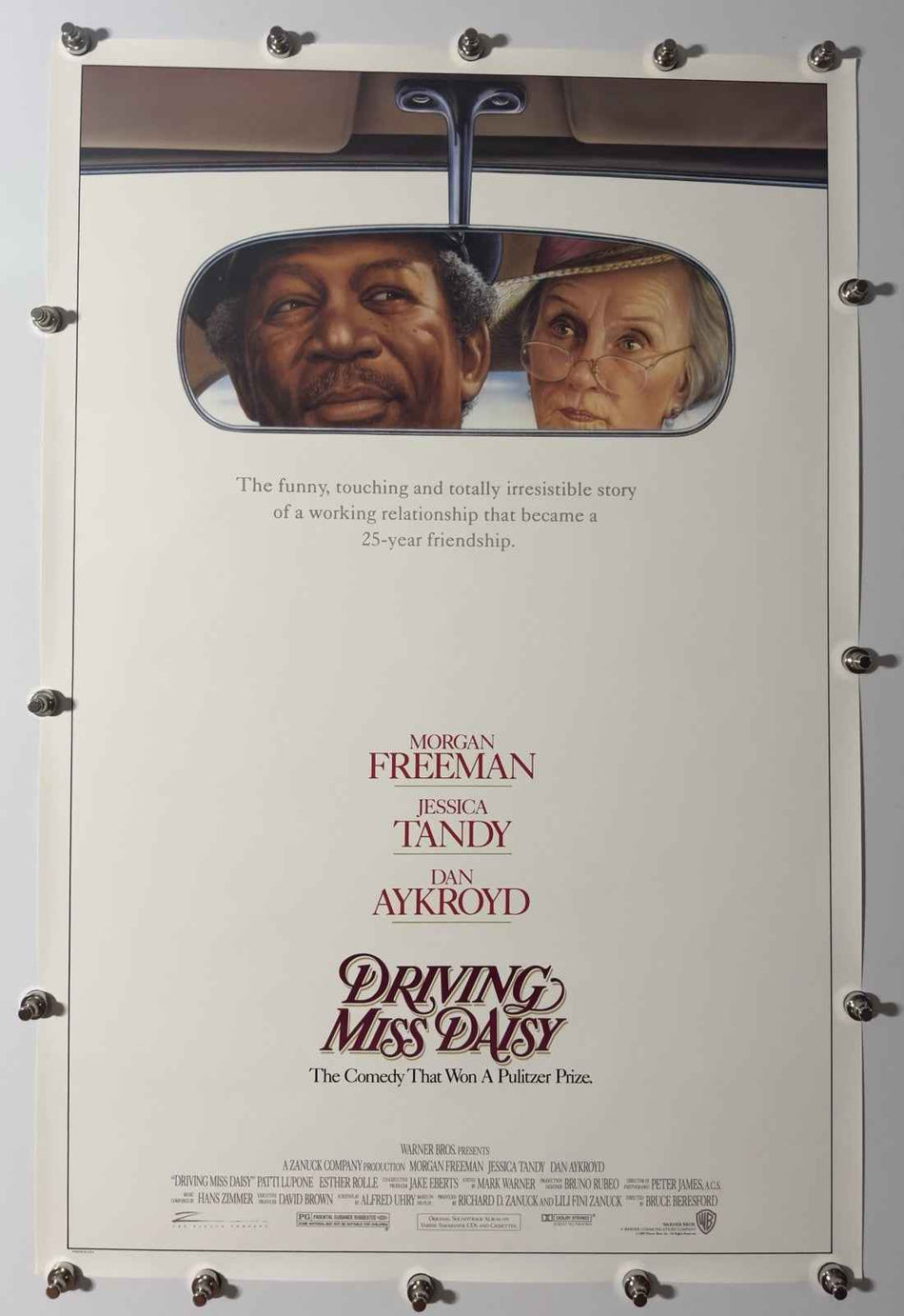 DRIVING MISS DAISY 1989 Original Movie Poster 27x40 SS Rolled Morgan Freeman