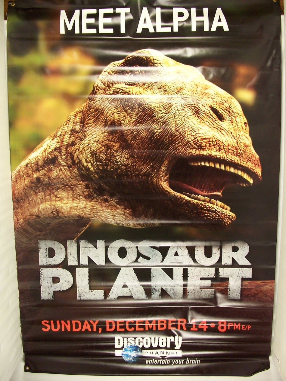 DINOSAUR PLANET 2003 Original Banner Set (4) 4x6 Rolled Christian Slater
