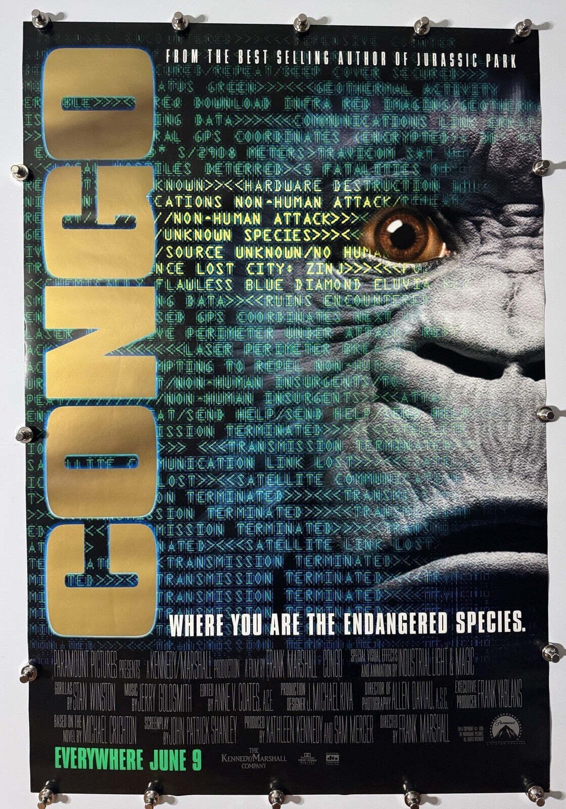 Congo - Original Movie Poster - 1995 - Rolled DS
