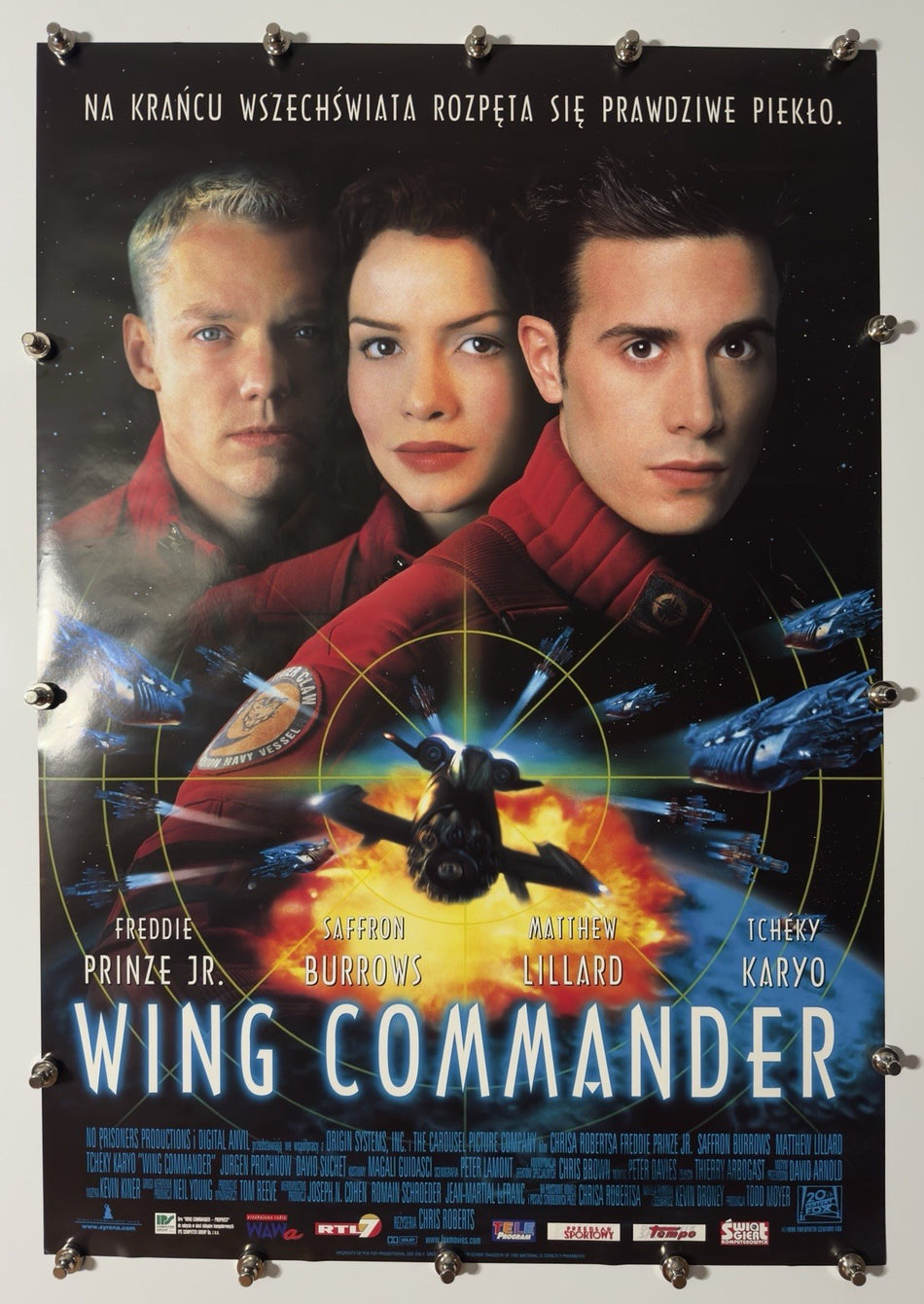 WING COMMANDER 1999 Original Movie Poster 27x40 SS Rolled Freddie Prinze Jr.