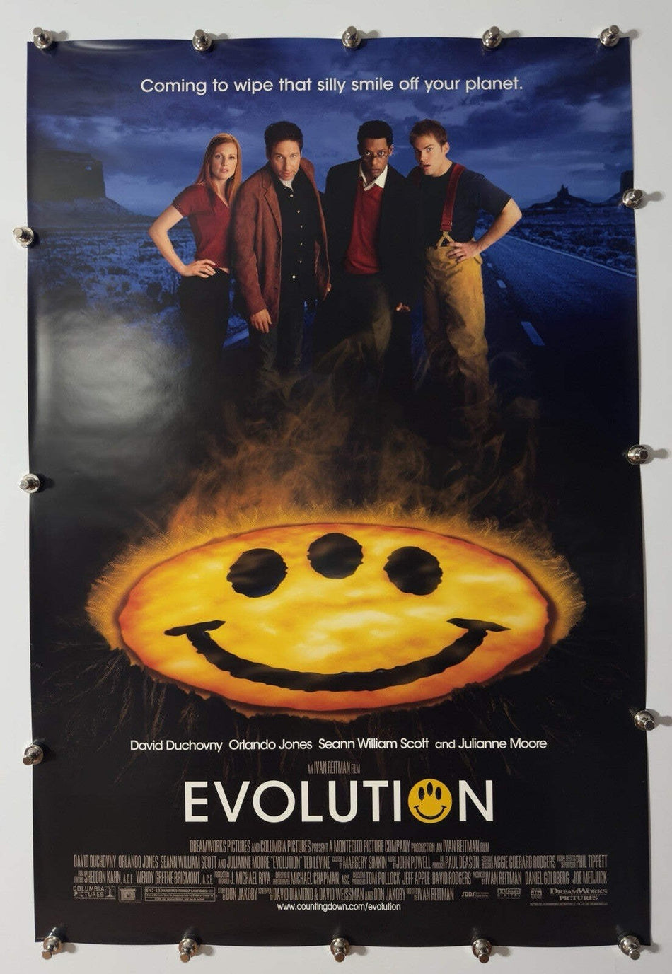Evolution 2001 Original Movie Poster 27x40 DS Rolled David Duchovny - Joe's Geek VLT