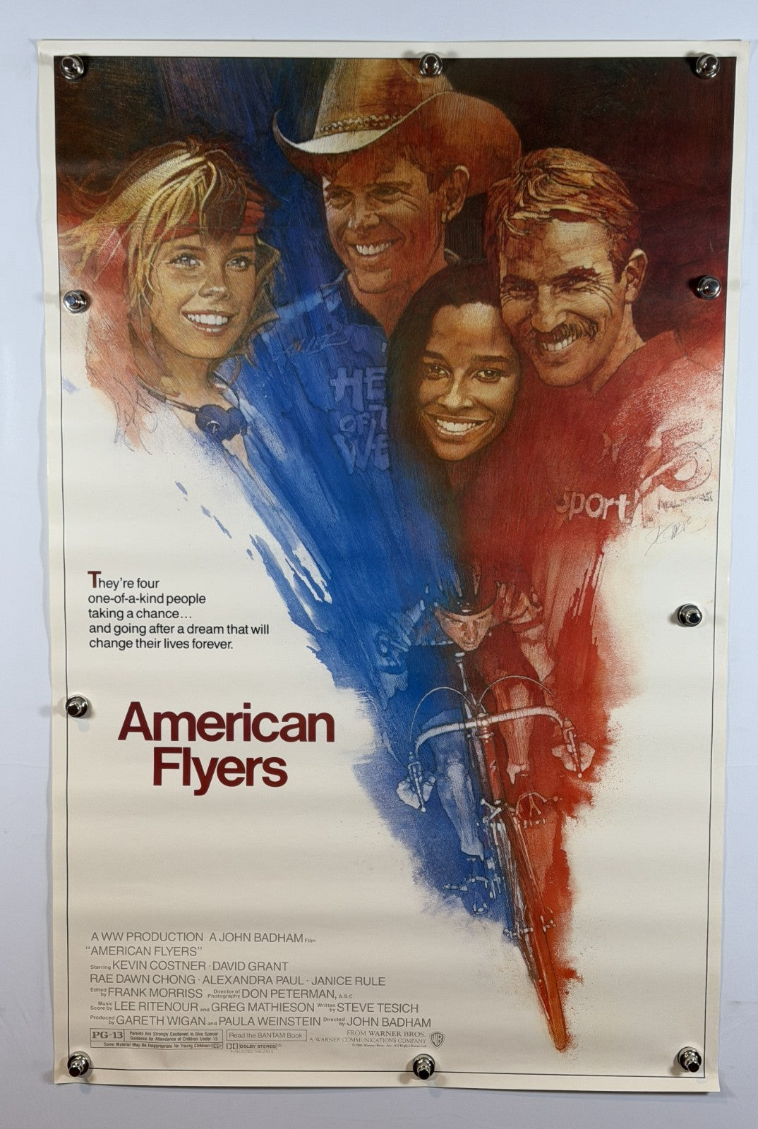 American Flyers (1985) - Original Movie Poster - 27 x 40 - Rolled SS