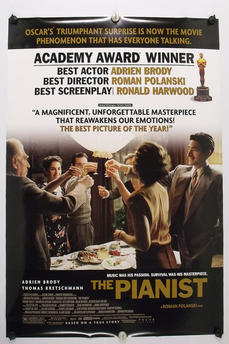 THE PIANIST 2002 Original Movie Poster 27x40 DS Rolled Adrien Brody - Joe's Geek VLT