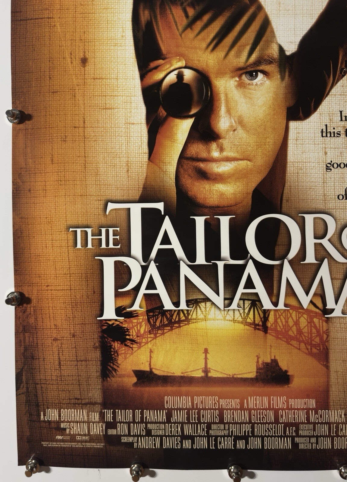 The Tailor of Panama - Original Movie Poster - 2001 - Rolled DS