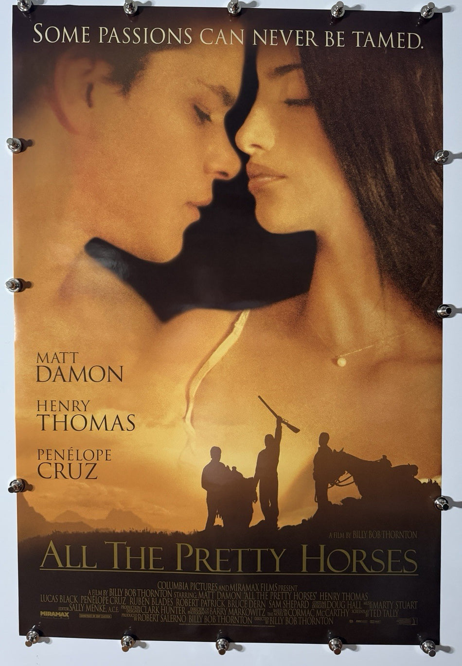 ALL THE PRETTY HORSES 2000 Original Movie Poster 27x40 DS Rolled Matt Damon
