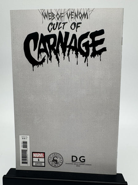 WEB OF VENOM CULT OF CARNAGE #1 CLAYTON /666 CRAIN VIRGIN VARIANT MARVEL COA LTD