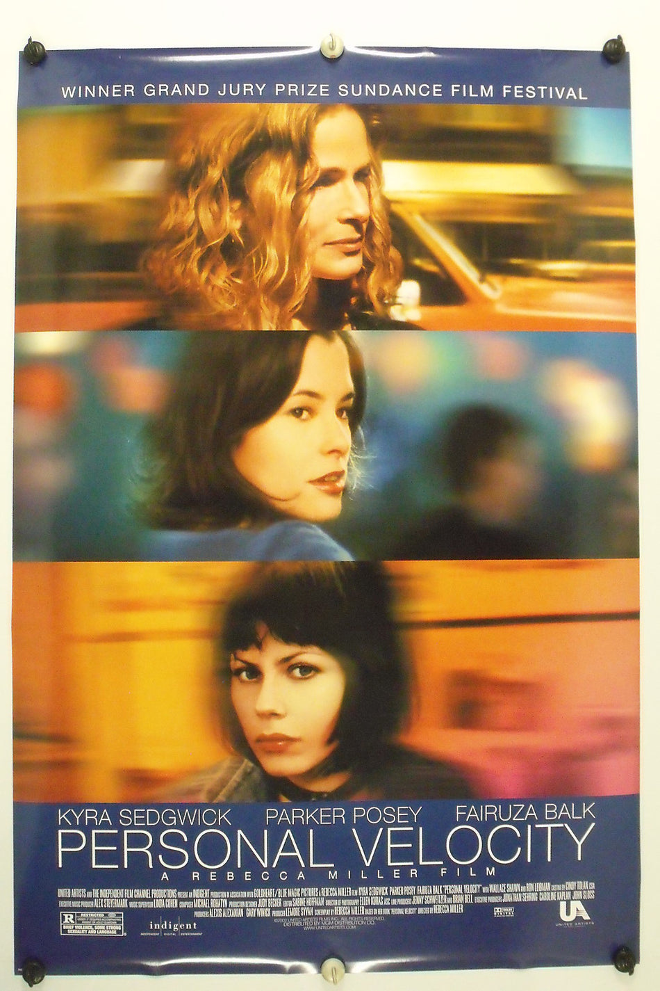 PERSONAL VELOCITY: THREE PORTRAITS 2002 Original Movie Poster 27x40 DS Rolled Kyra Sedgwick - Joe's Geek VLT