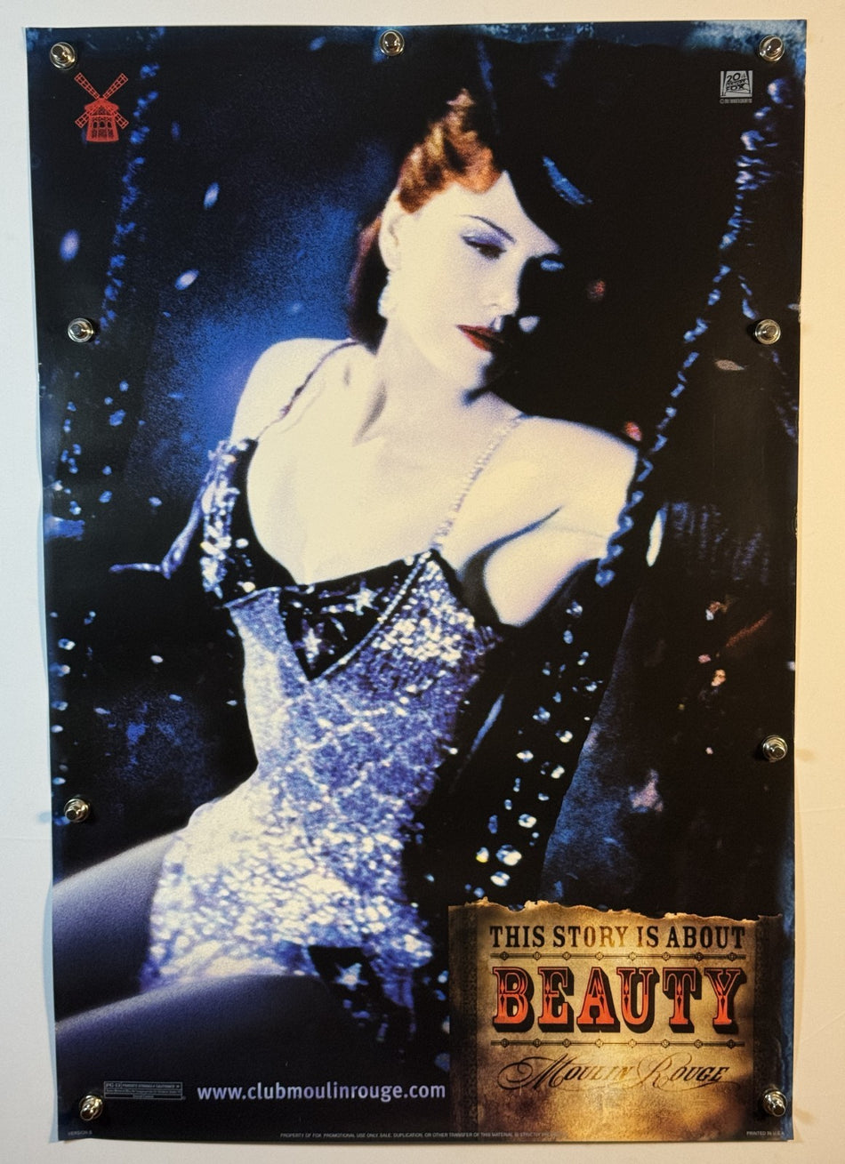Moulin Rouge! 2001 Original Movie Poster 27x40 DS Rolled **Style B** Nicole Kidman Ewan McGregor - Joe's Geek VLT