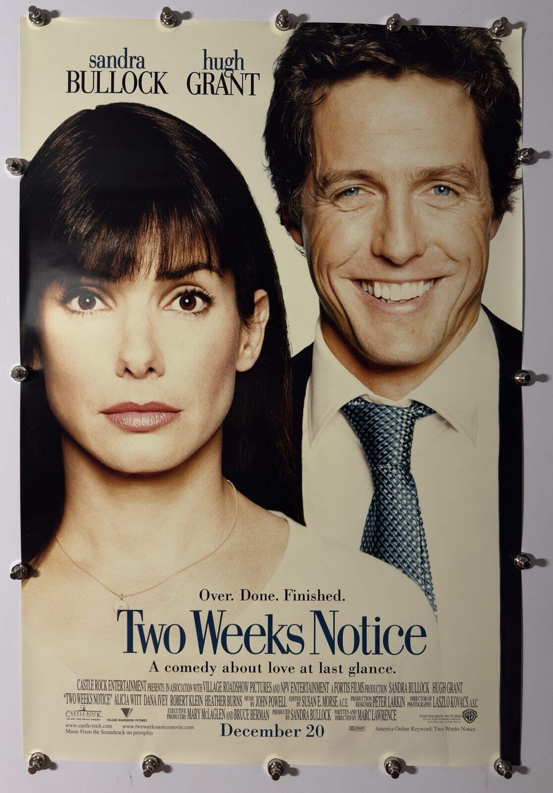 Two Weeks Notice - Original Movie Poster - 2002 - Rolled DS