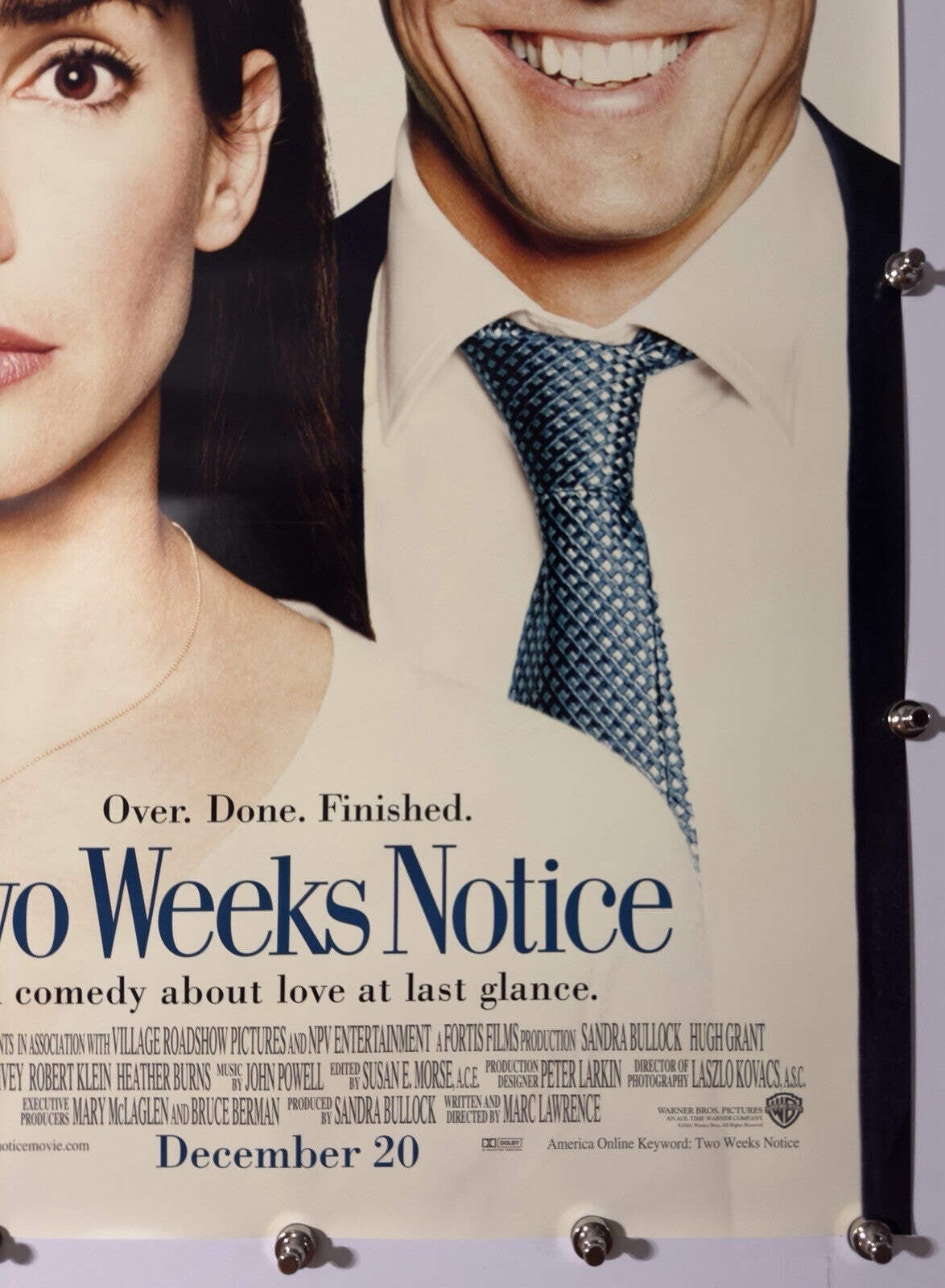 Two Weeks Notice - Original Movie Poster - 2002 - Rolled DS