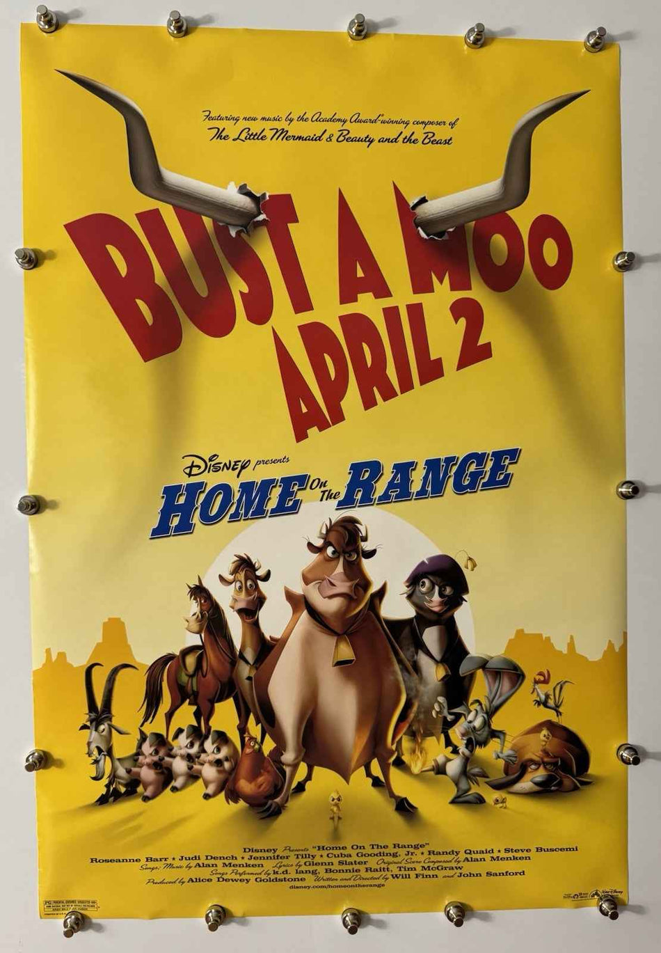 HOME ON THE RANGE 2004 Original Movie Poster 27x40 DS Rolled Judi Dench - Joe's Geek VLT