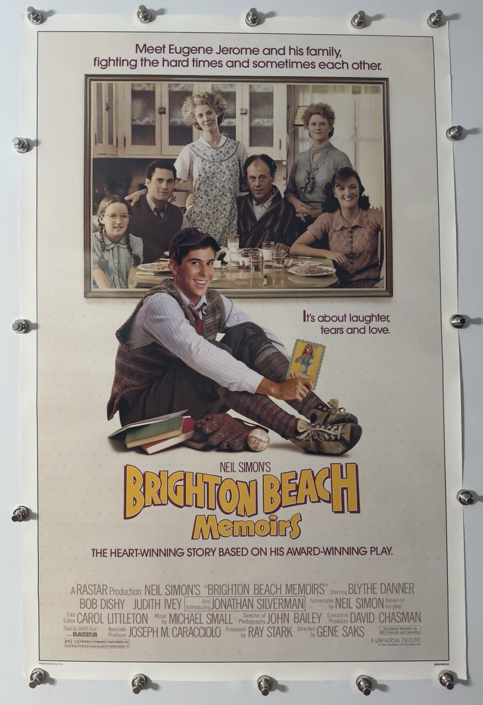 BRIGHTON BEACH MEMOIRS 1986 Original Movie Poster 27x40 SS Rolled Matthew Broderick