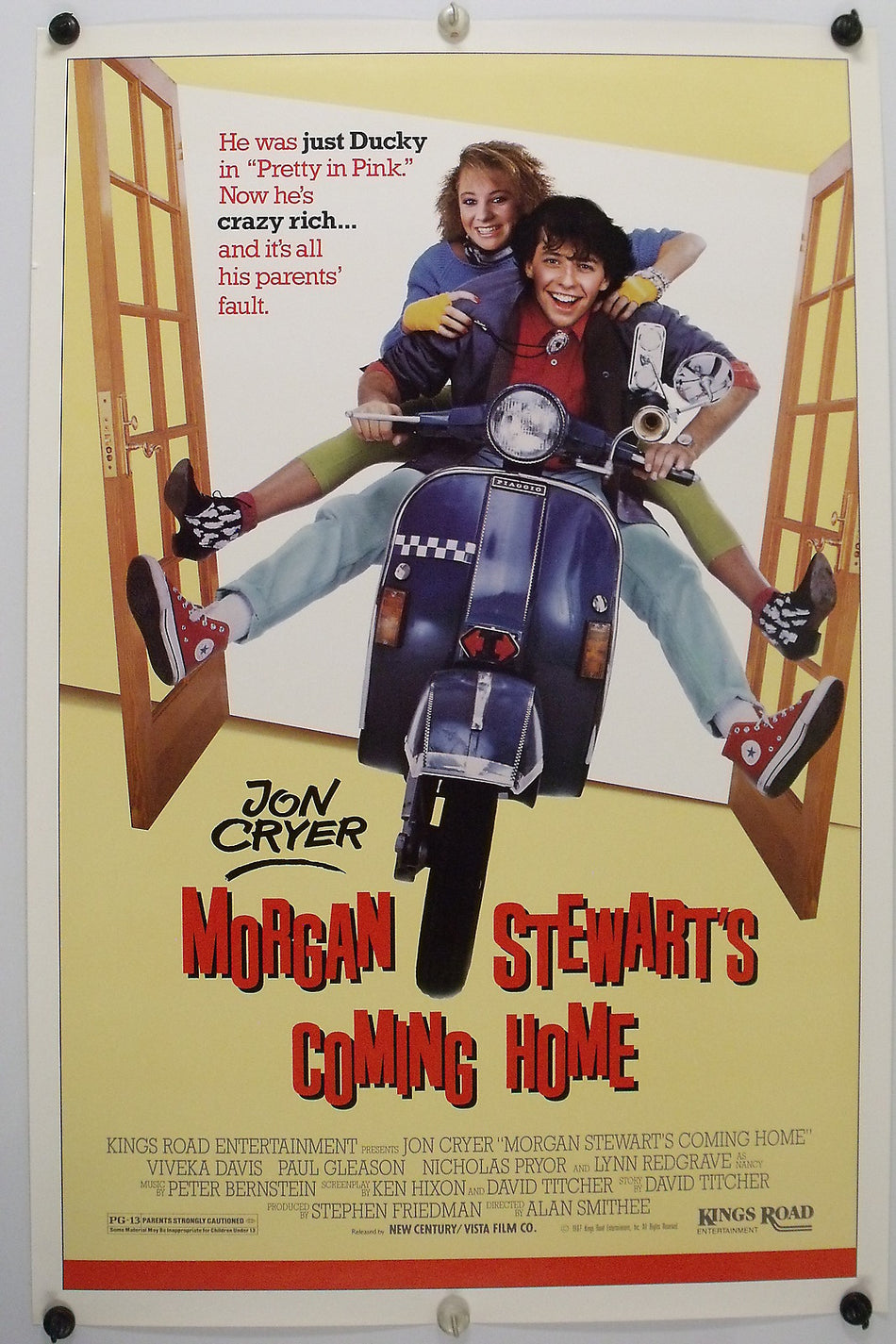 MORGAN STEWART'S COMING HOME 1987 Original Movie Poster 27x41 SS Rolled Jon Cryer - Joe's Geek VLT