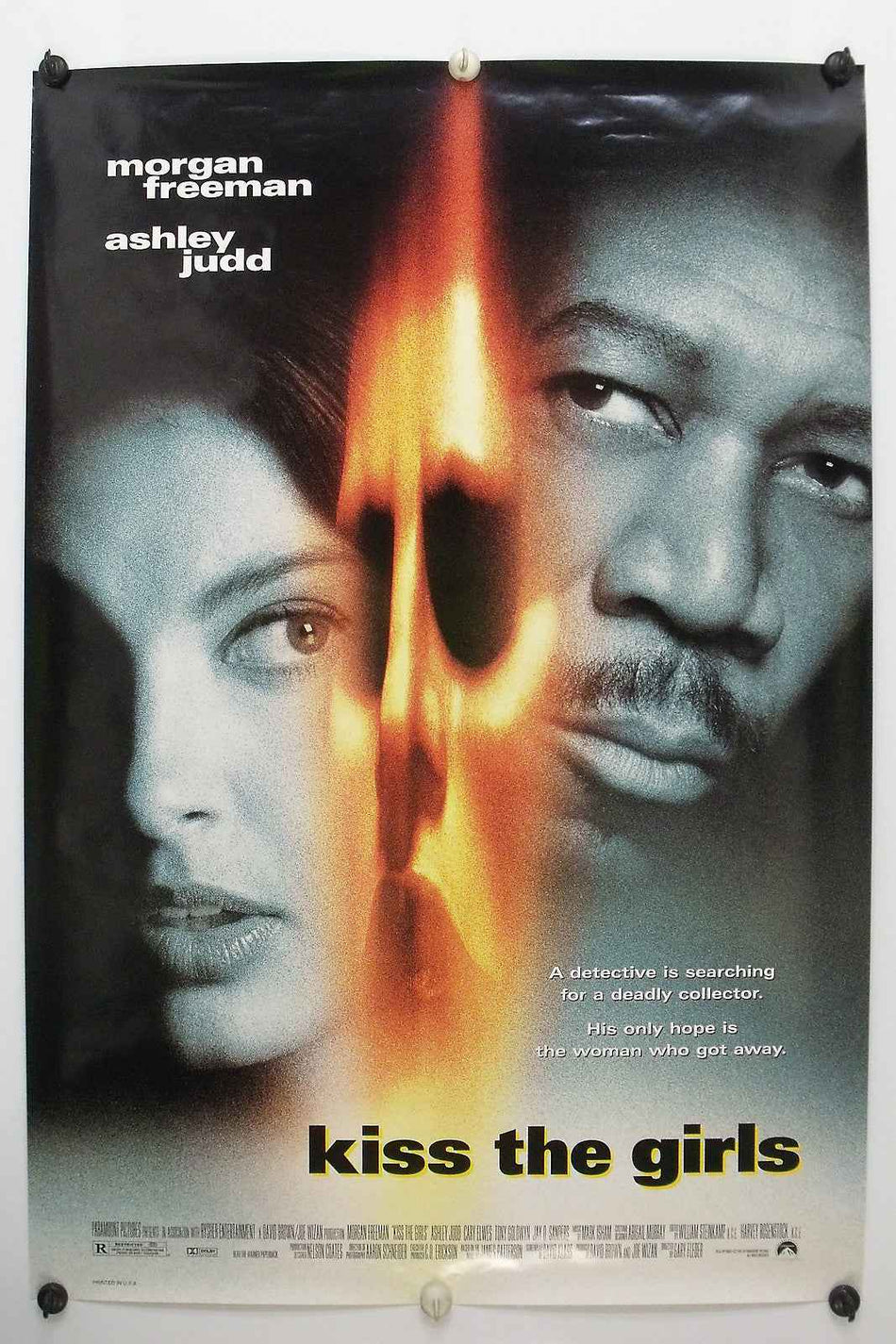 KISS THE GIRLS 1997 Original Movie Poster 27x40 DS Rolled Morgan Freeman - Joe's Geek VLT
