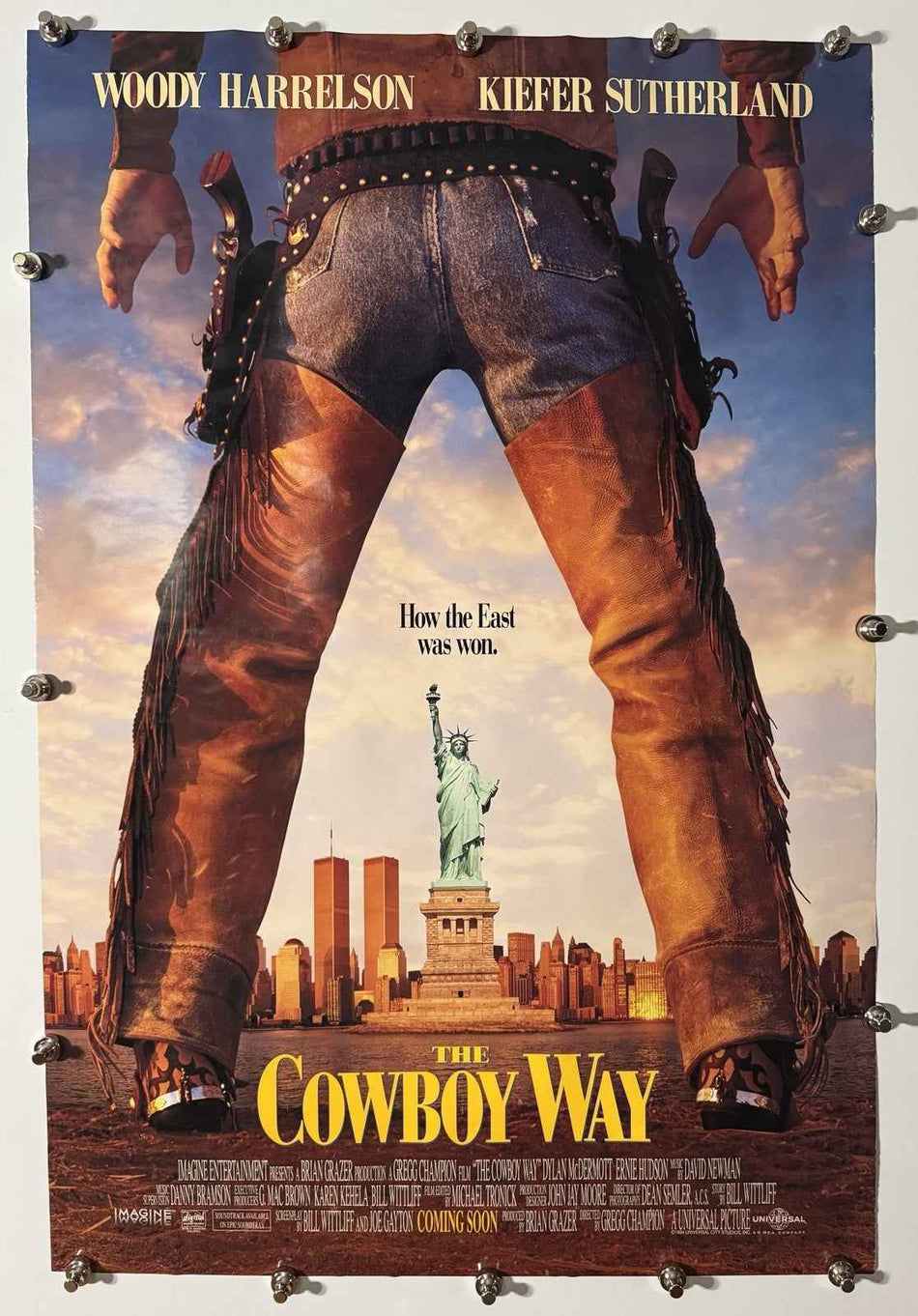 THE COWBOY WAY 1994 Original Movie Poster 27x40 DS Rolled Woody Harrelson - Joe's Geek VLT