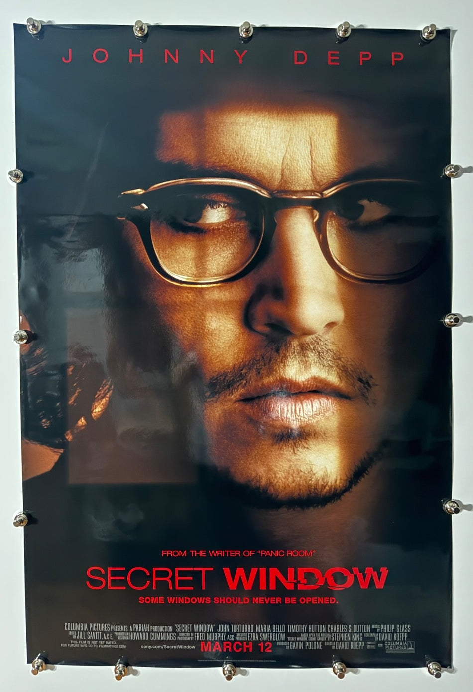 SECRET WINDOW 2004 Original Movie Poster 27x40 SS Rolled Johnny Depp - Joe's Geek VLT