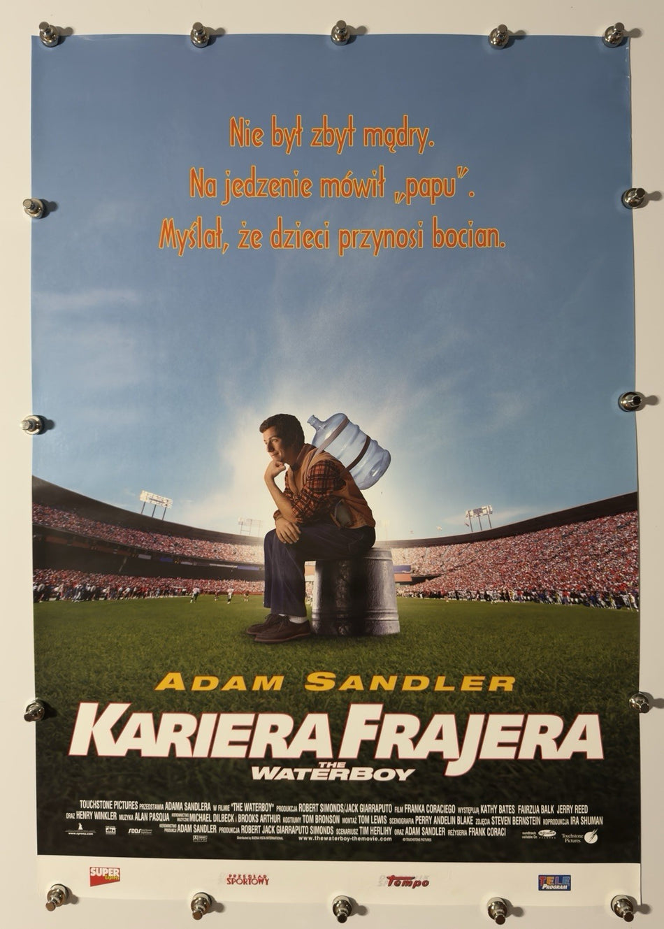 THE WATERBOY (KARIÉRA FRAJERA) 1998 Czech Movie Poster A1 Rolled Adam Sandler