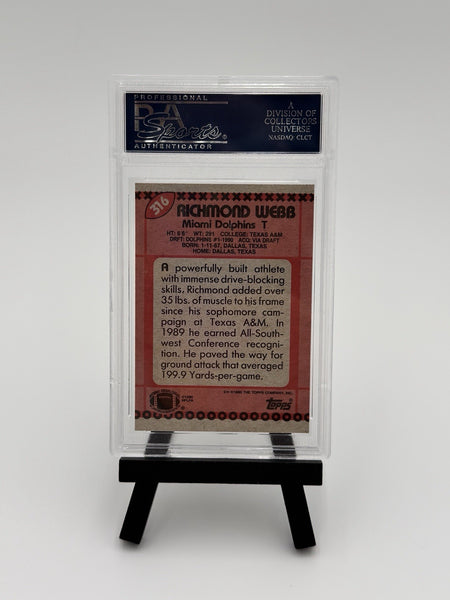 1990 Topps - Richmond Webb #316 (RC) PSA 8