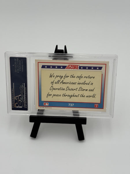 1991 Score - USA Flag #737 © 1991 Score on Bottom