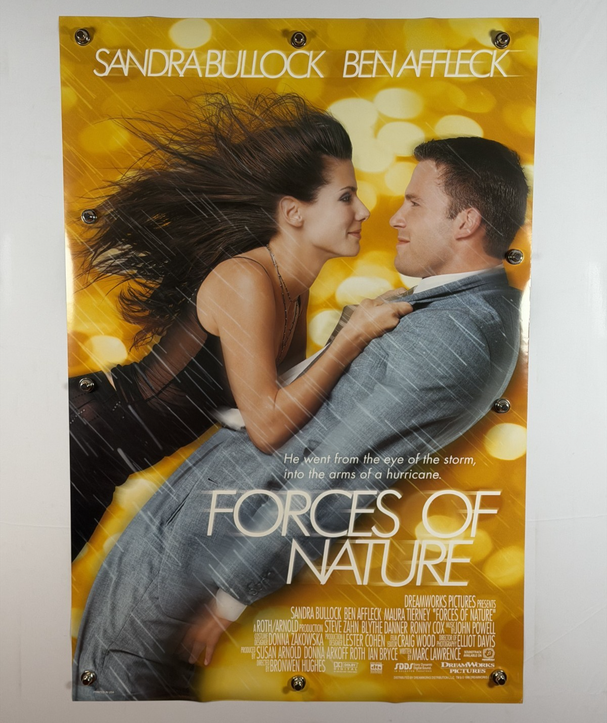 Forces of Nature (1999) - YELLOW - Original Movie Poster - 27 x 40 - Rolled DS