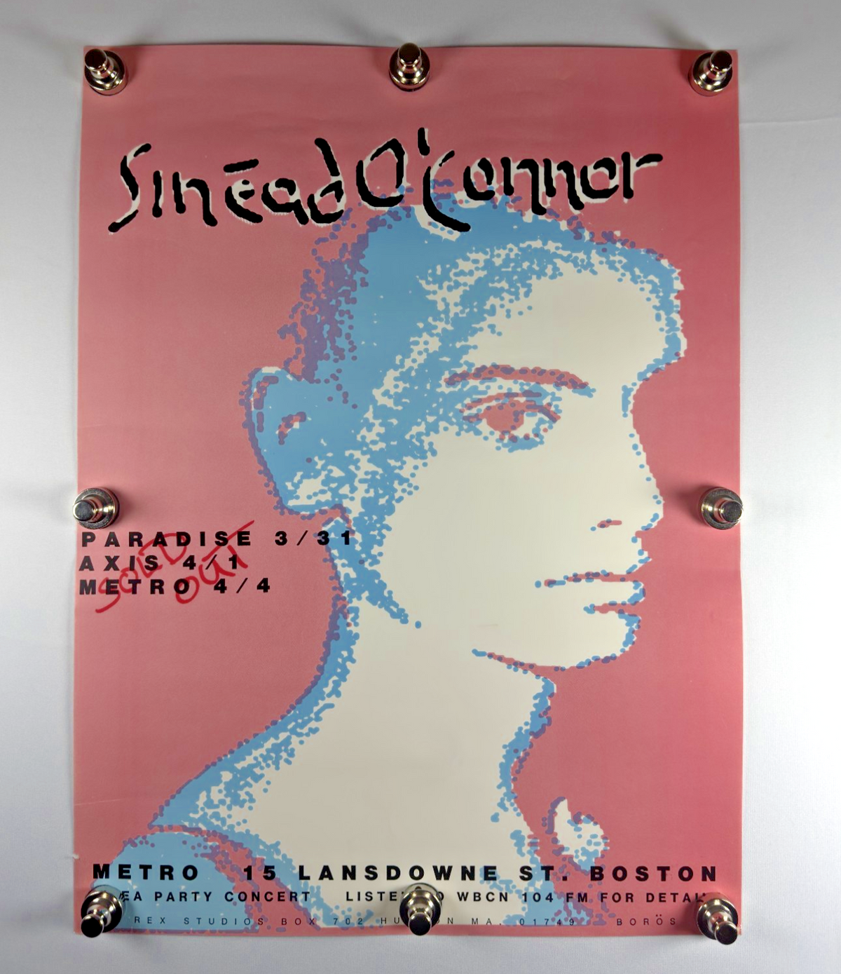 Sinead O'Connor (1990) - Original Vintage Concert Poster - 14 x 18 - Rolled SS