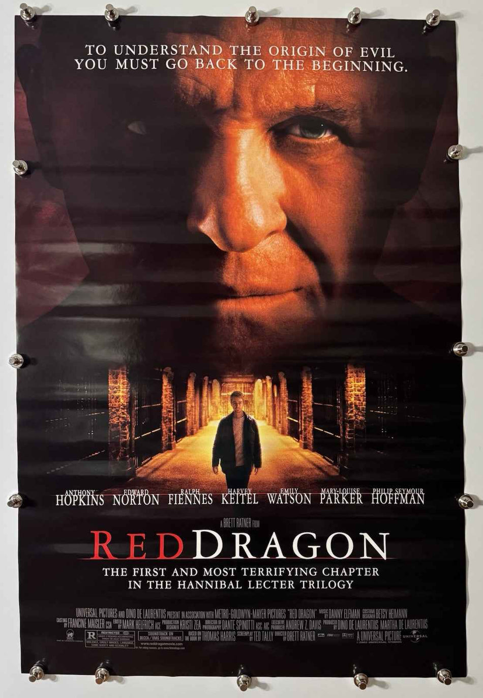 RED DRAGON 2002 Original Movie Poster 27x40 DS Rolled Style A Anthony Hopkins - Joe's Geek VLT