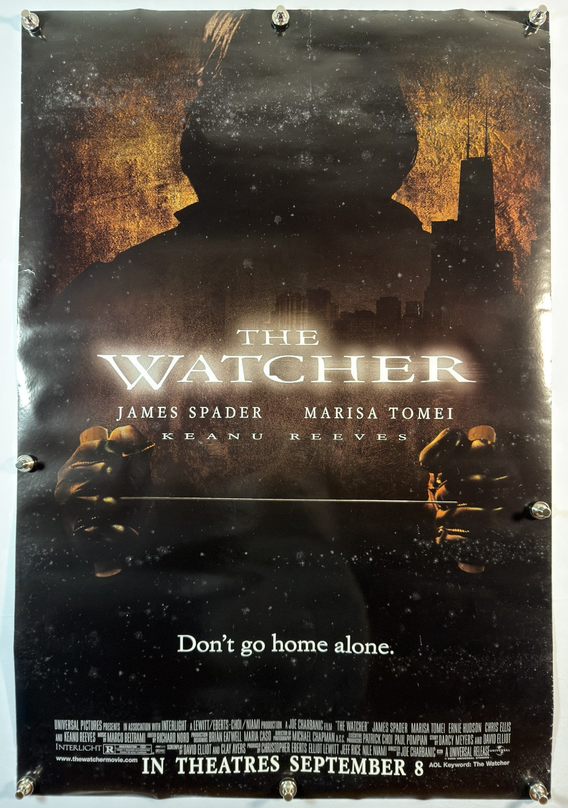 The Watcher (2000) - Original Movie Poster - 27 x 40 - Rolled DS